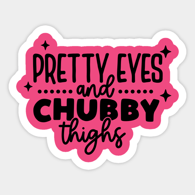 pretty eyes chubby thighs Sticker by Babyborn